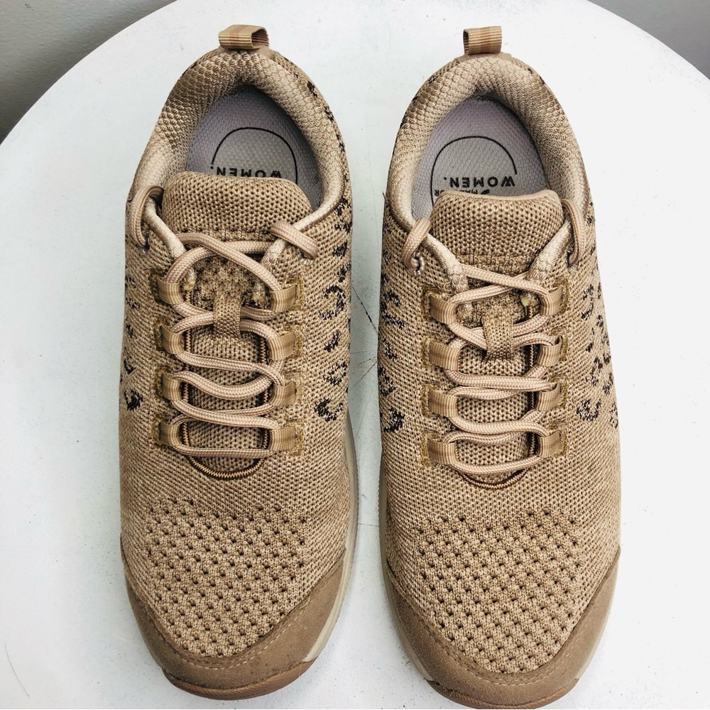 Orthofeet Coral Walking Shoe stretchable knit leopard print SZ 7.5 R1 - Picture 5 of 12